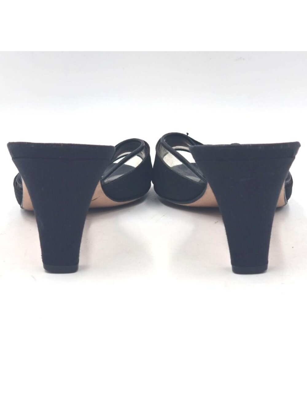 Vintage Salvatore Ferragamo Womens 8.5B Black Leather Dress Heels Shoes Italy - Picture 3 of 12
